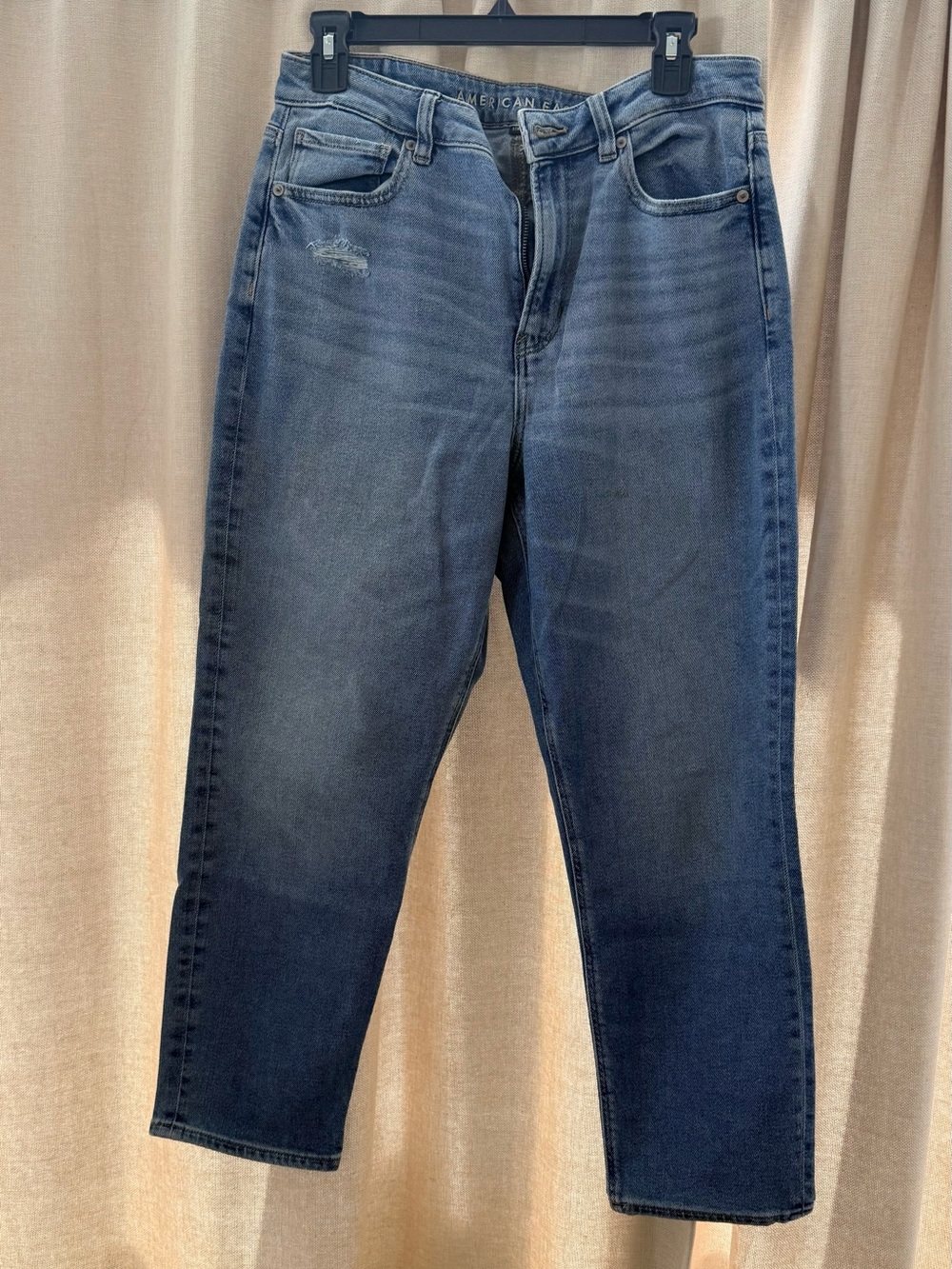 American Eagle Outfitters Women’s Straight Leg Jeans - Dark Blue Wash